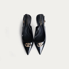 La Her Womens GSP-13 Heels In Black