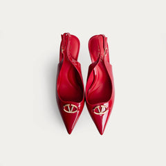 La Her Womens GSP-13 Heels In Red