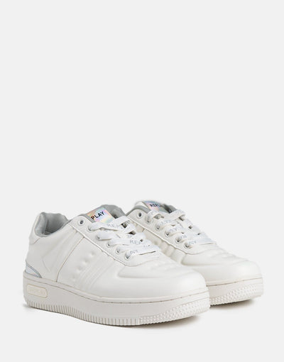 Replay Womens Epic Emboss Shoes Off White