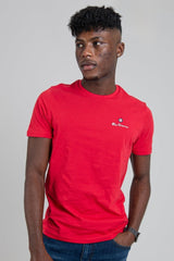 Ben Sherman Entry Tar Print Crew Neck Red