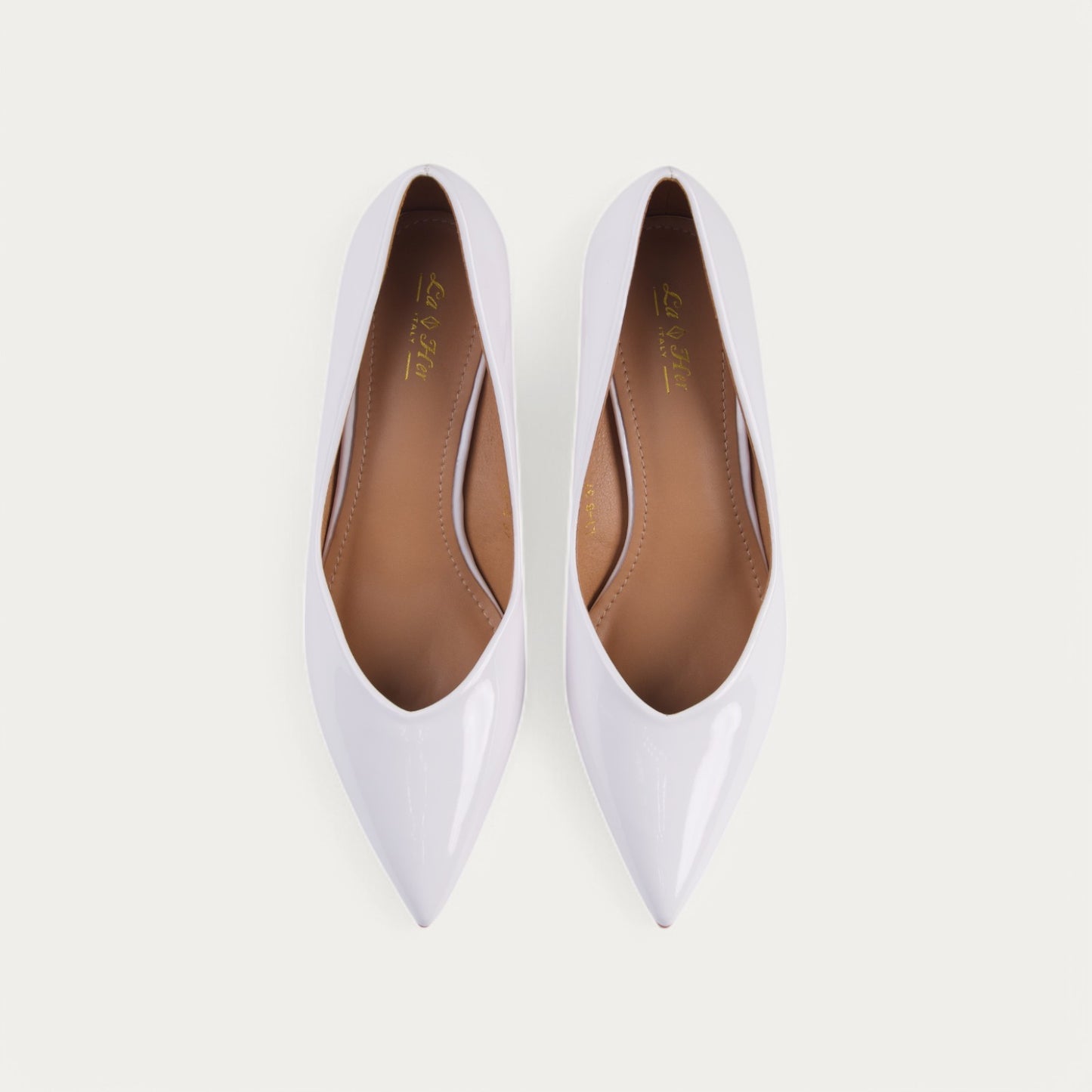 La Her Womens Fira Heels In White
