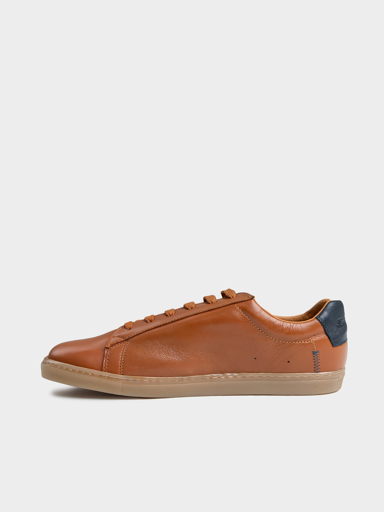 Ben Sherman Mens Target Leather Sneakers In Tan