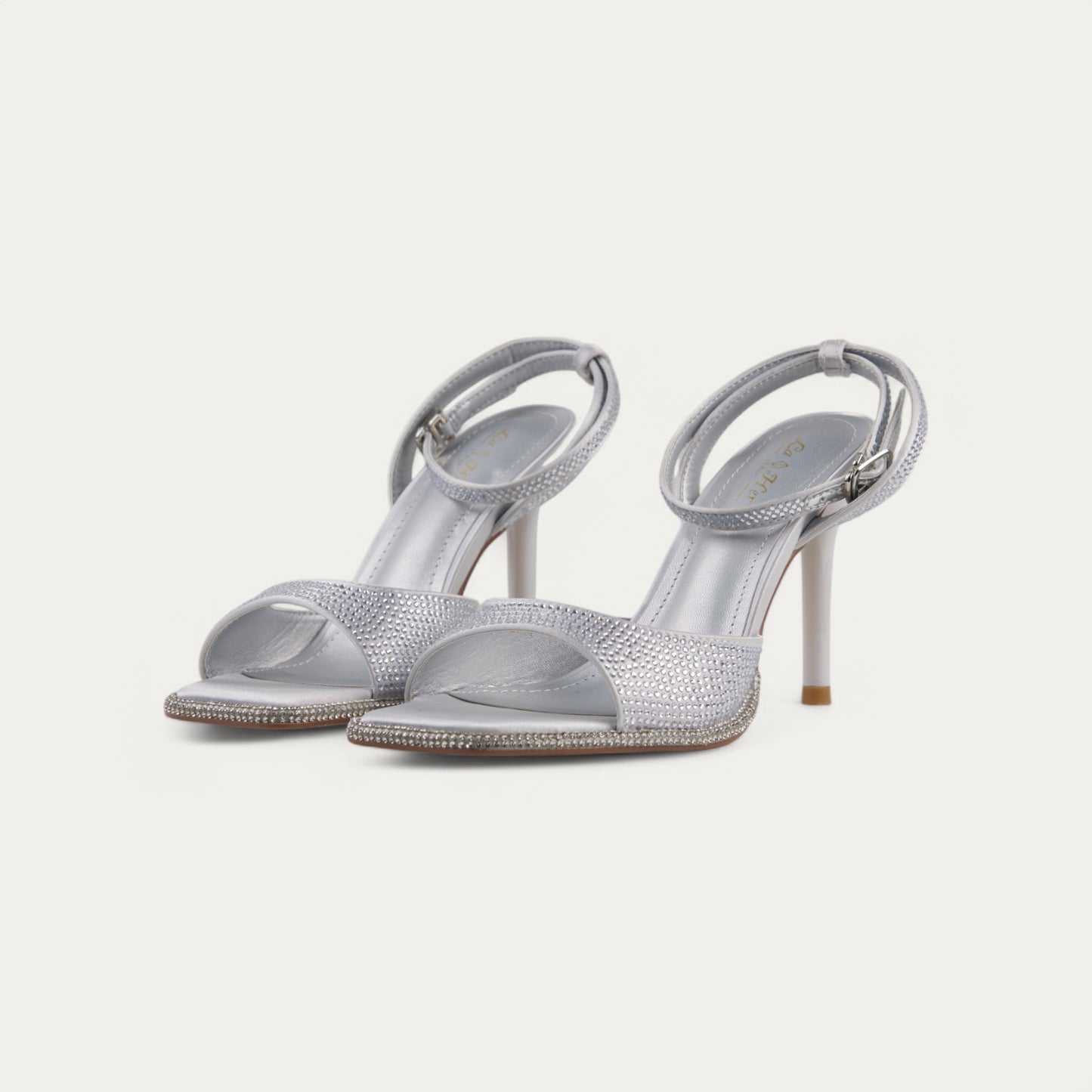 La Her Womens Isla Heels In Silver