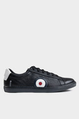 Ben Sherman Mens Target Leather Sneakers In Black