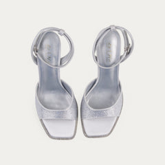 La Her Womens Isla Heels In Silver