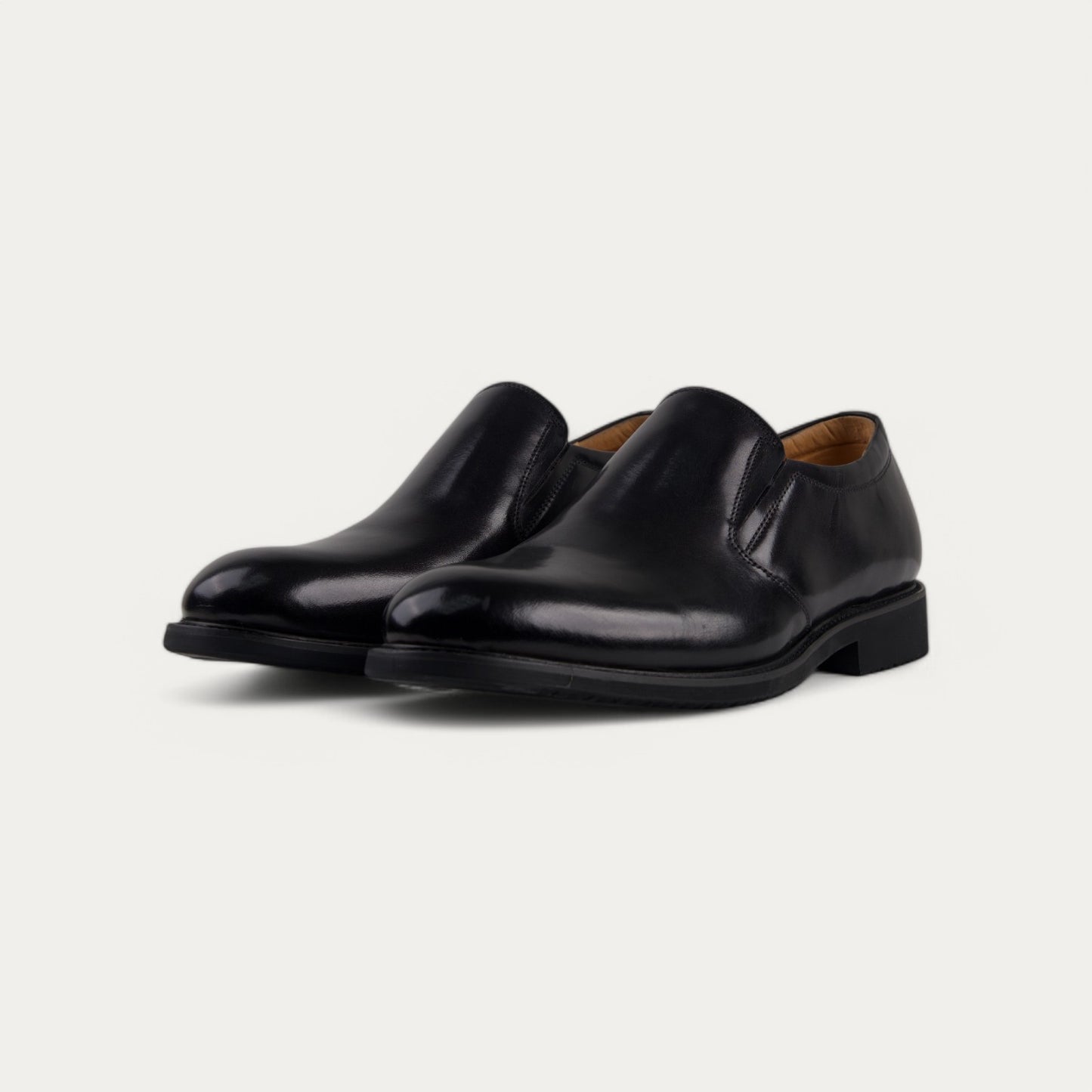 La-Manne Mens AI02 Leather Shoes In Black