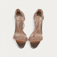 La Her Womens Heels In Champagne