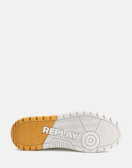 Replay Mens Gemini Star Sneakers Off White