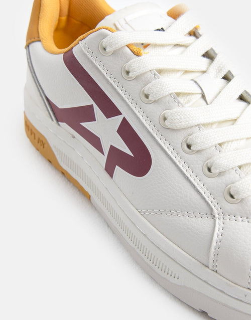 Replay Mens Gemini Star Sneakers Off White