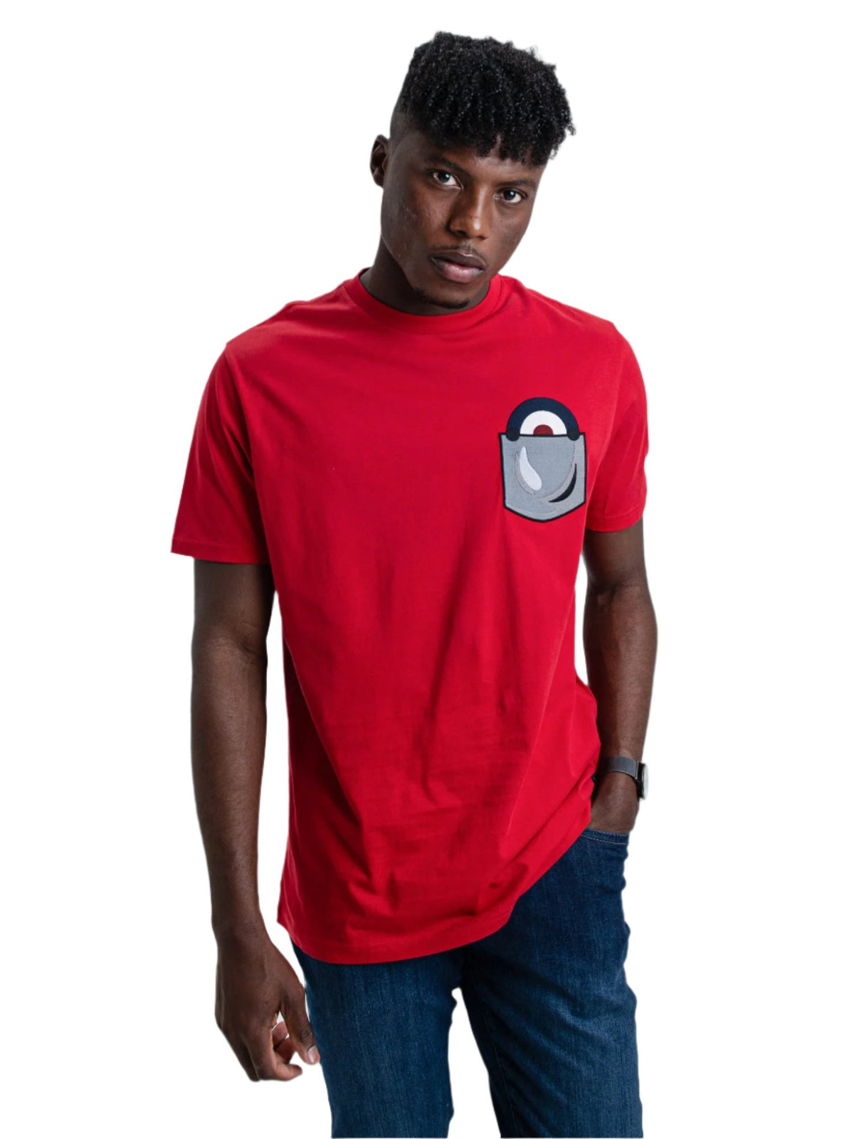 Ben Sherman W23997 Target Pocket Tee Shirt Red