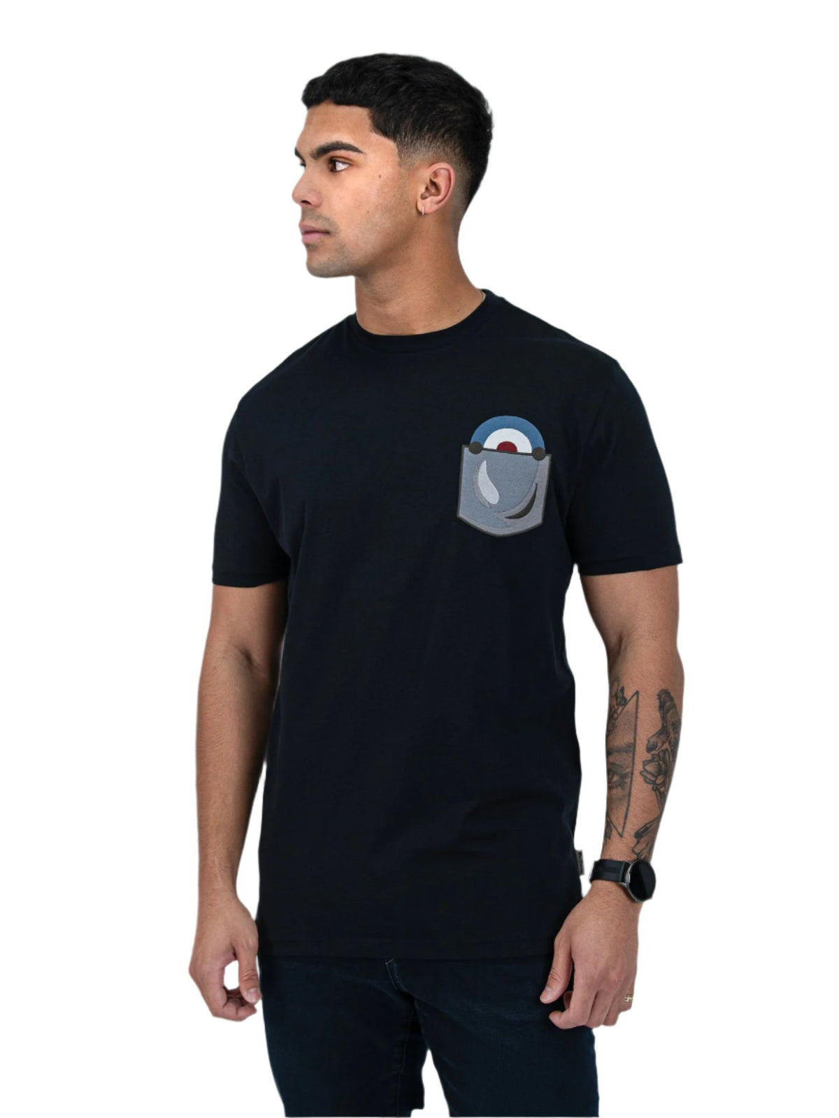 Ben Sherman W23997 Target Pocket Tee Shirt Black