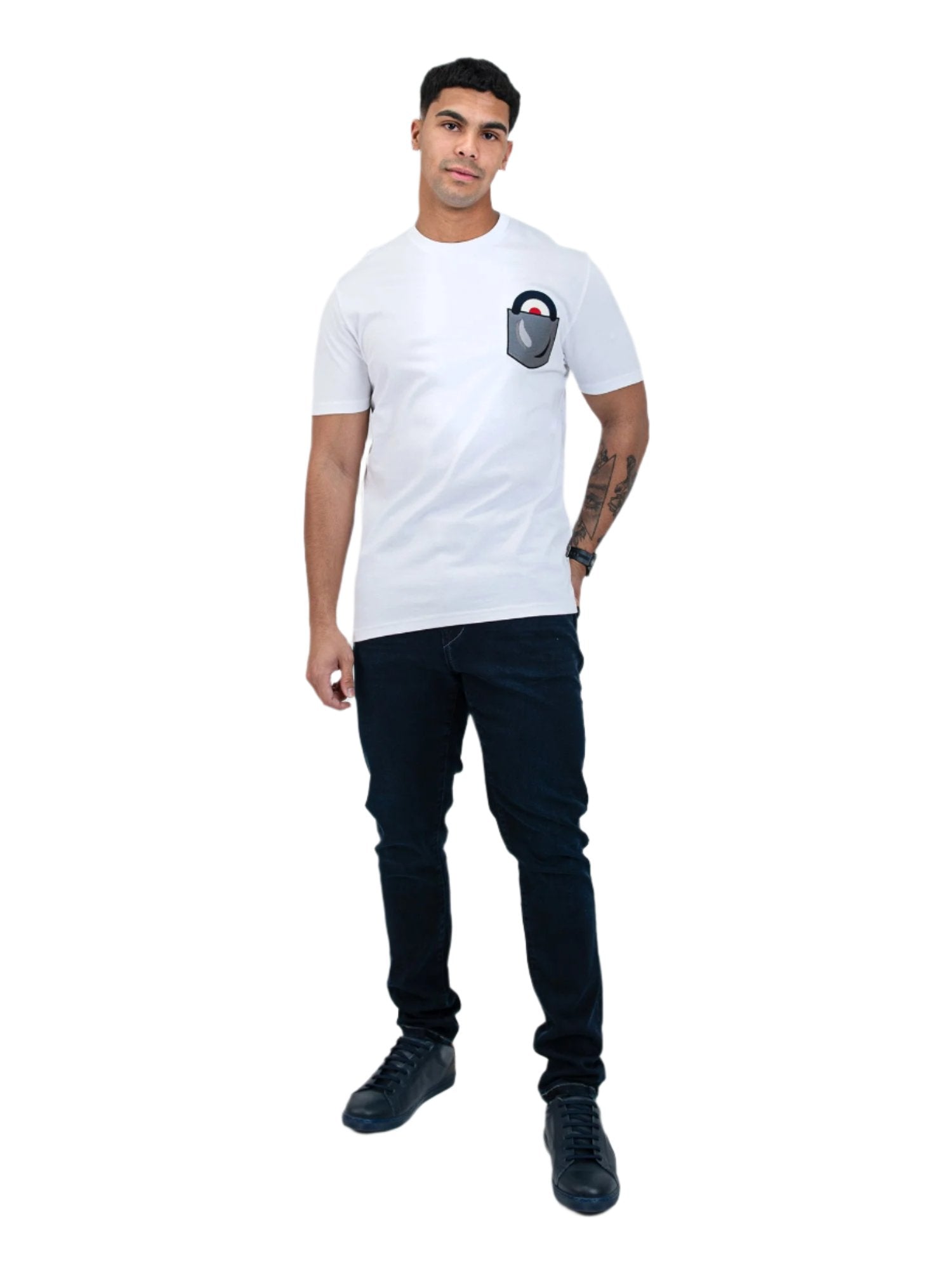 Ben Sherman W23997 Target Pocket Tee Shirt White