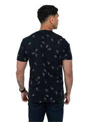 Ben Sherman W23995 Paisley Pkt Tee Black