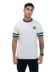 Ben Sherman W23991A B Tee Shirt Col Block Slv Summit