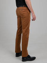 Ben Sherman Mens Straight Fit Chinos In Walnut