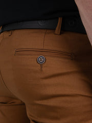 Ben Sherman Mens Straight Fit Chinos In Walnut