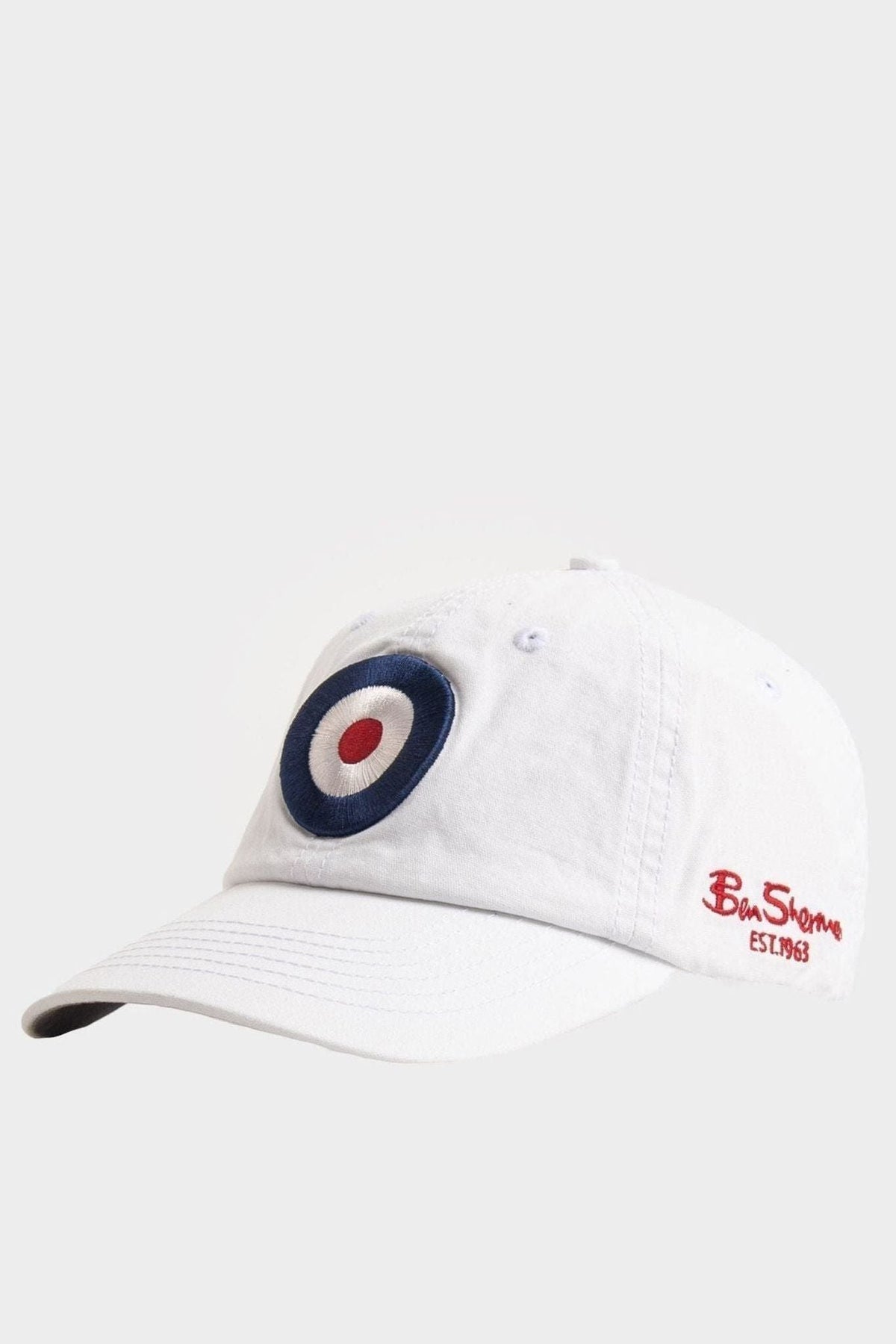 Ben Sherman Mens Bs Target White Cap