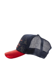 Ben Sherman Bshead049 Exploded Scooter Foil Trucker Navy/Red