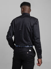 Ben Sherman Mens Target L/S Shirt Black