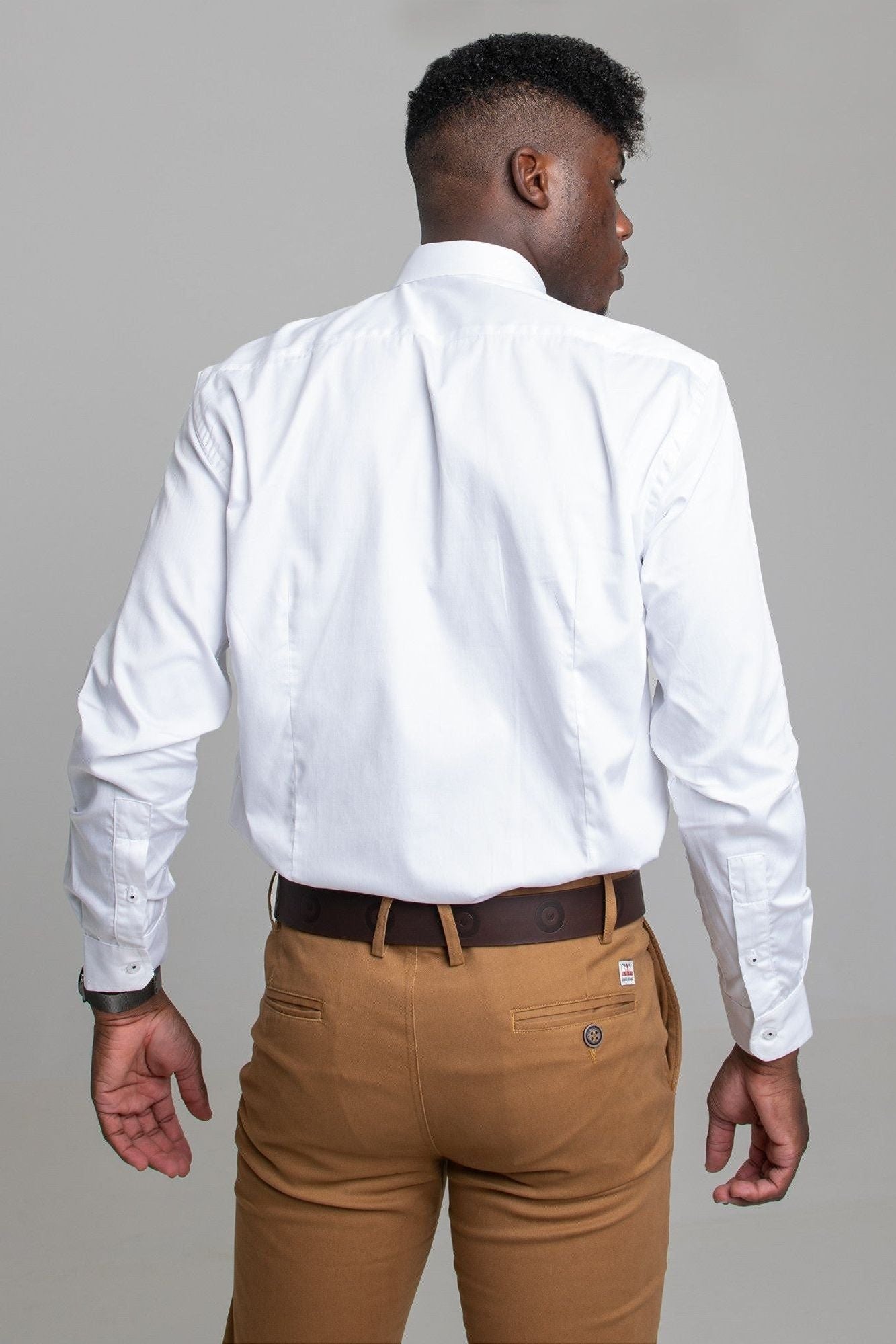 Ben Sherman Mens Target L/S Shirt White -