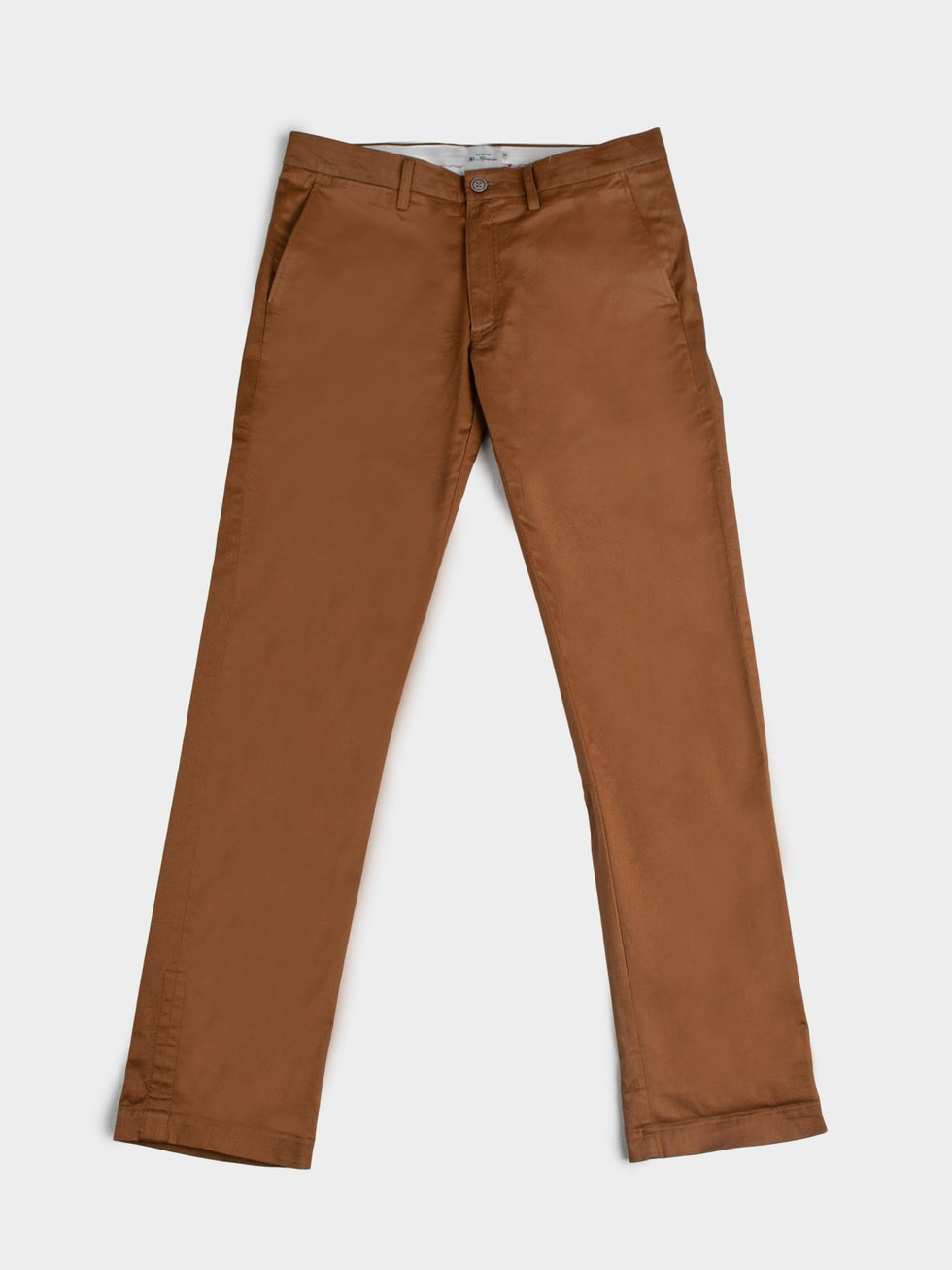 Ben Sherman Mens Straight Fit Chinos In Walnut