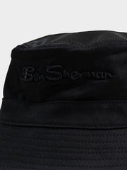 Ben Sherman Plastisol Deepy Black Bucket Hat