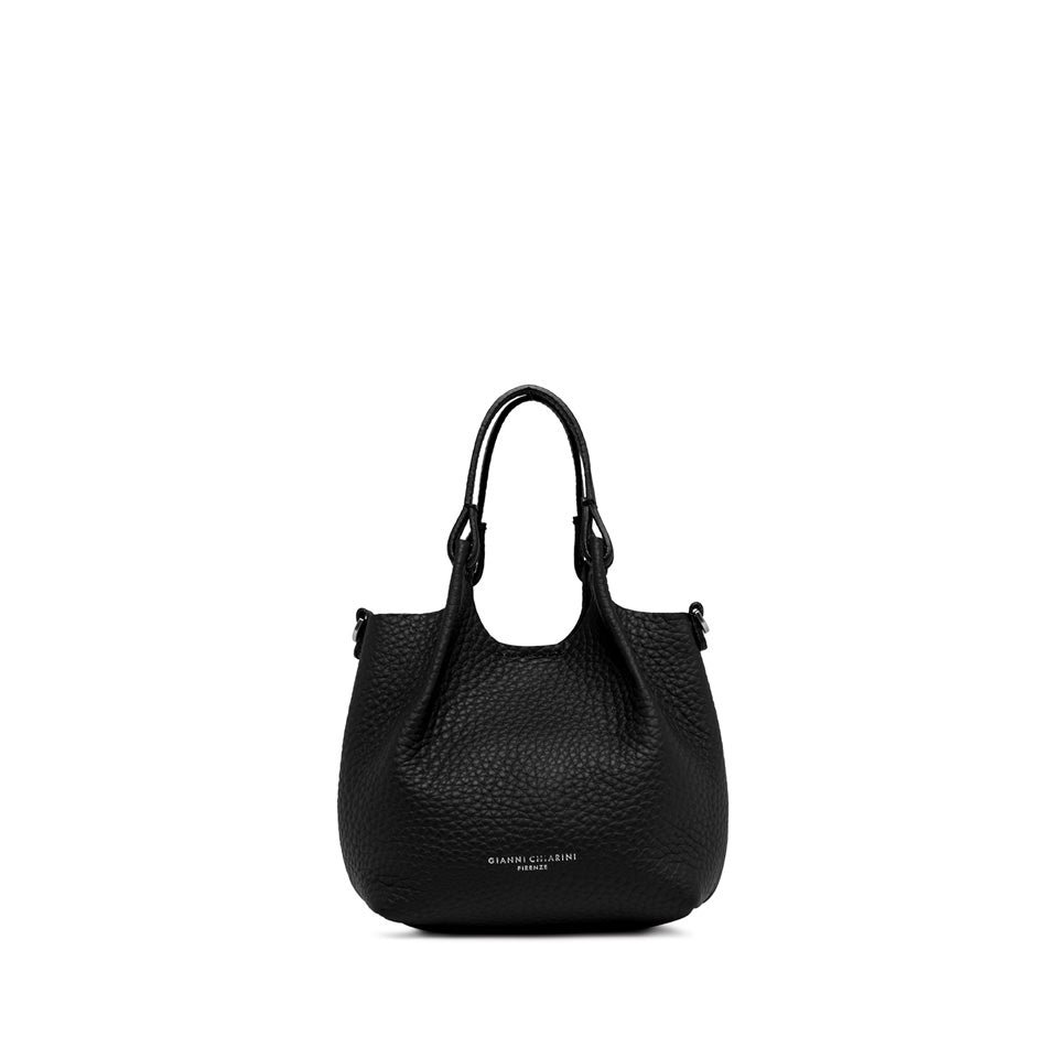 Gianni Chiarini Leather Handbag Bs-9718-Rngdbl Black