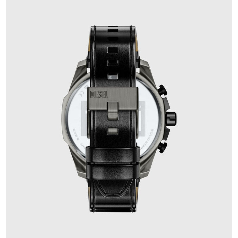 Diesel Mens Mega Chief Slim Watch In Black