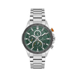Daniel Klein Green Dial Black Top Ring Watch For Men