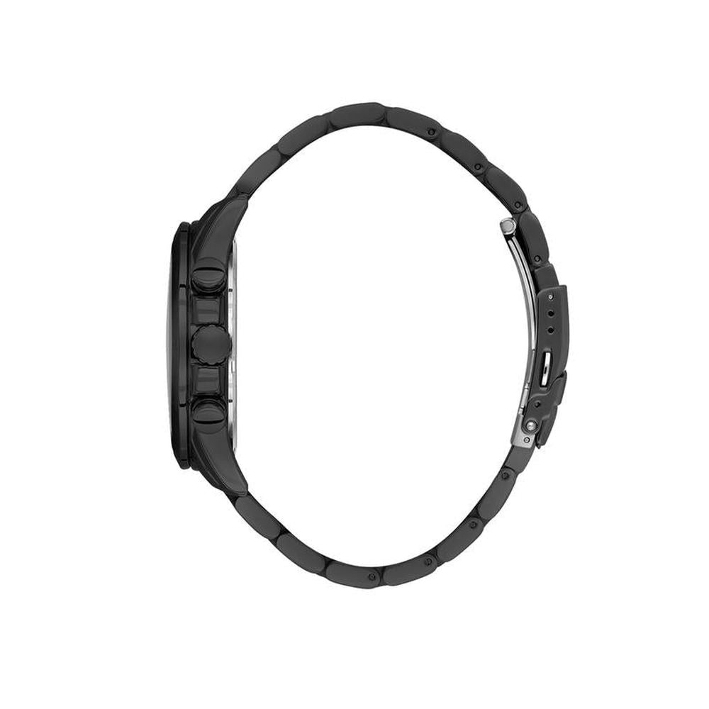 Danile Klein Mens Gunmetal Dial Watch In Black