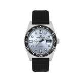 Daniel Klein Mens Light Blue Dial Watch In Black