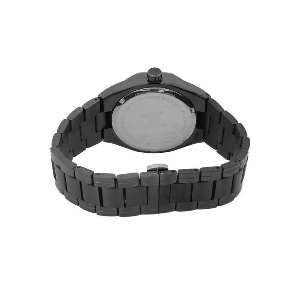 Daniel Klein Mens Blue Dial Watch In Gunmetal