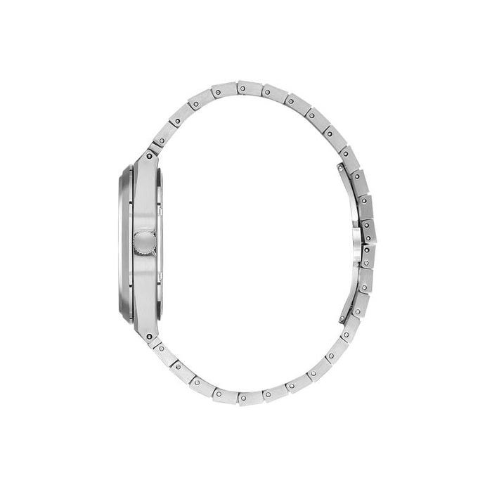 Daniel Klein Mens Silver Watch With Ice Blue Dial