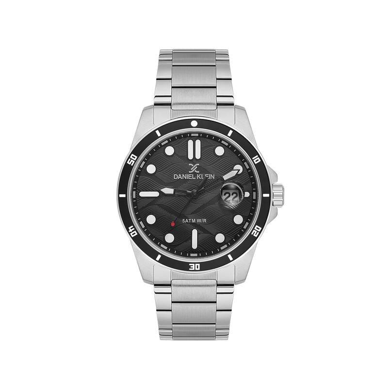 Daniel Klein Black Dial Watch For Men