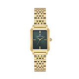Daniel Klein Womens Watch IN Gold & Dark Green