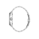 Daniel Klein Mens Black Dial Watch In Silver