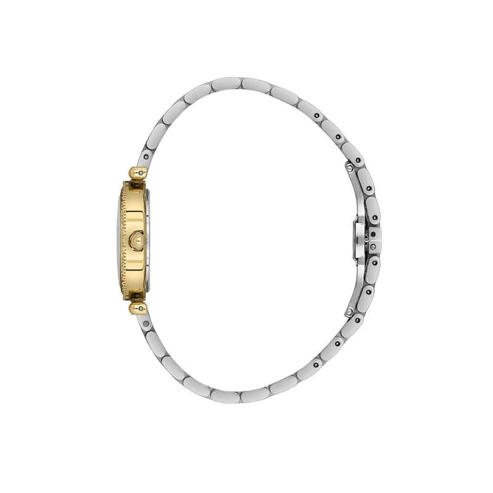 Daniel Klein Ladies Silver Dial Watch In Gold & Silver