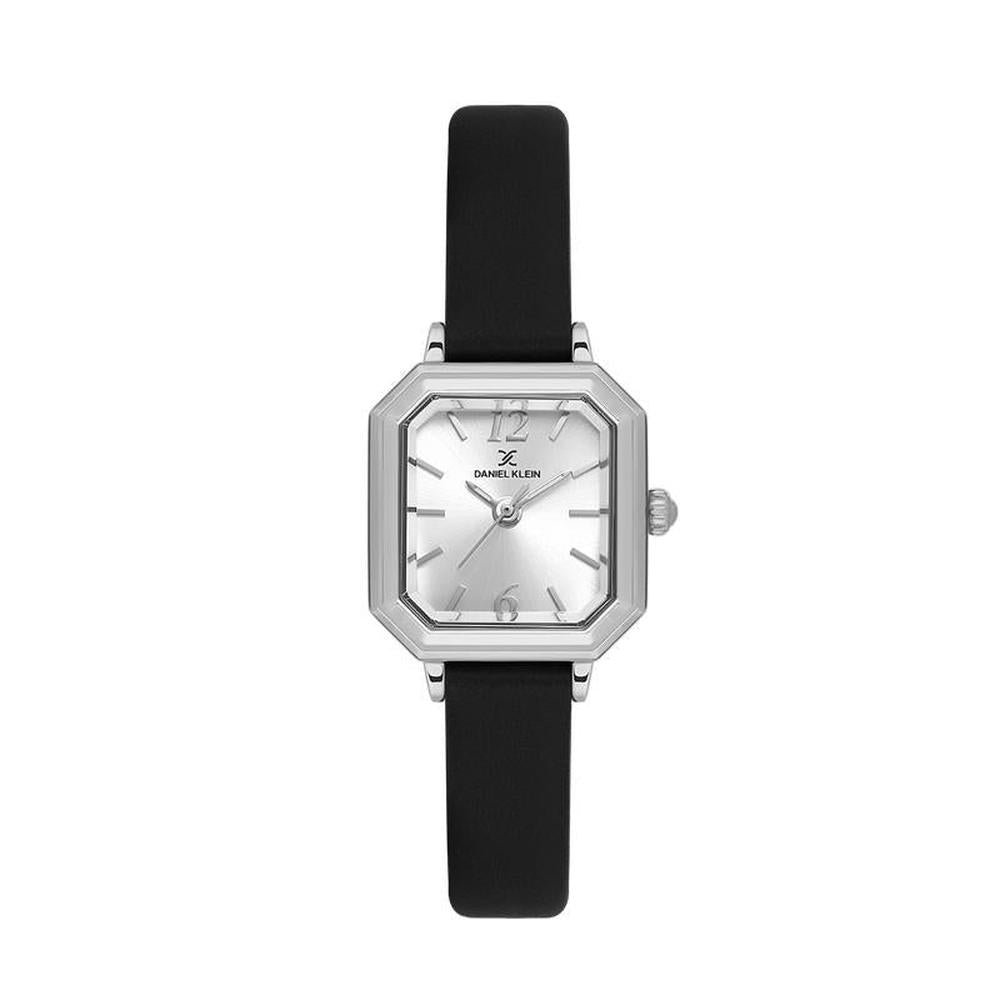 Daniel Klein Ladies Watch In Silver & Black