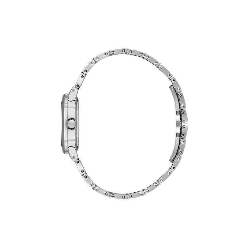 Daniel Klein Womens Cushion Case Stainless Steel Watch In Silver