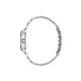 Daniel Klein Womens Cushion Case Stainless Steel Watch In Silver