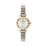 Daniel Klein Ladies Two Tone Strap Watch In Silver