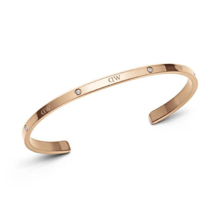 Daniel Wellington Womens Small Classic Lumine Cuff Bracelet In Rose Gold