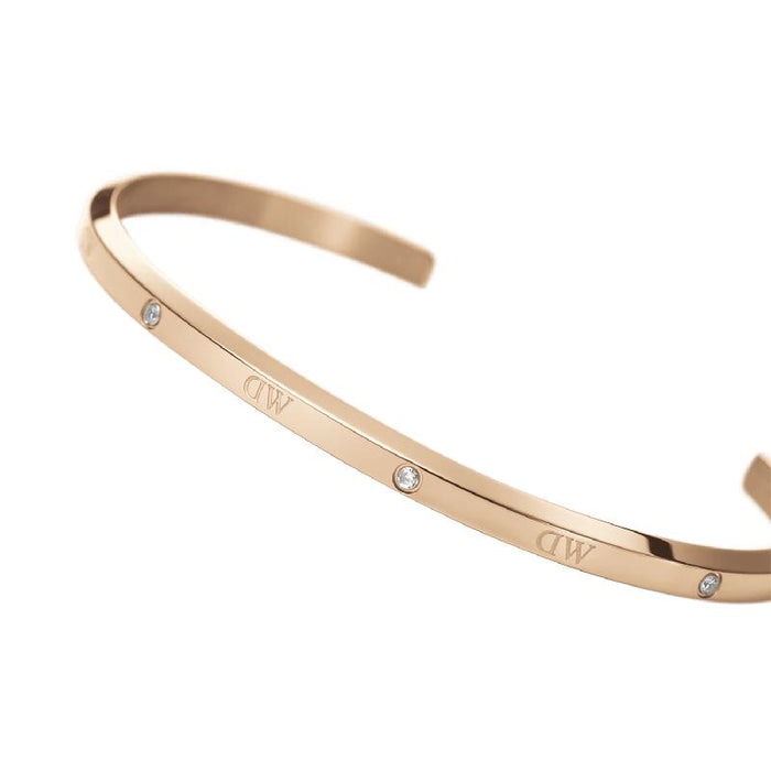 Daniel Wellington Womens Small Classic Lumine Cuff Bracelet In Rose Gold