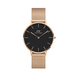 Daniel Wellington Petite Rose Gold And Black Watch