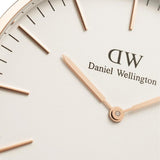 Daniel Wellington Unisex Mawes White Dial Watch In Brown