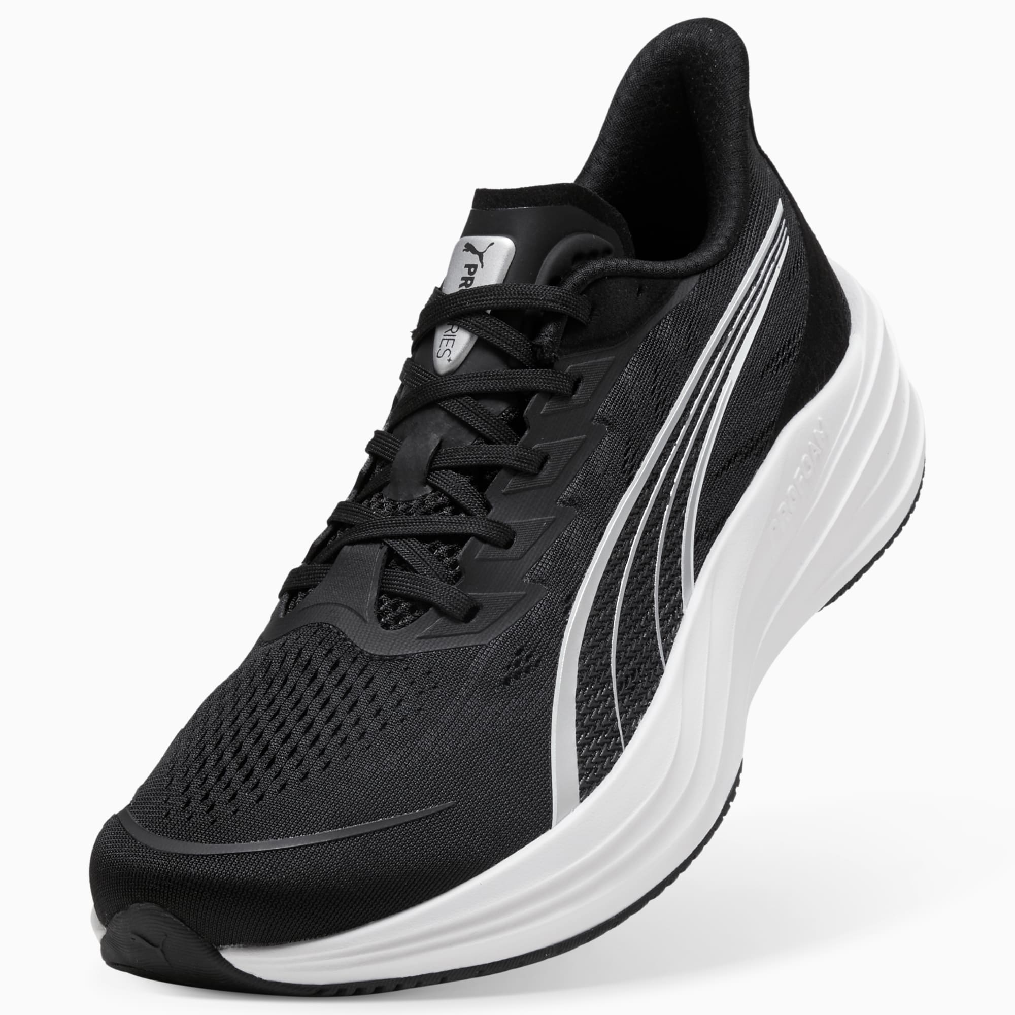 Puma Mens Darter Pro 2 Sneakers In Black & Silver