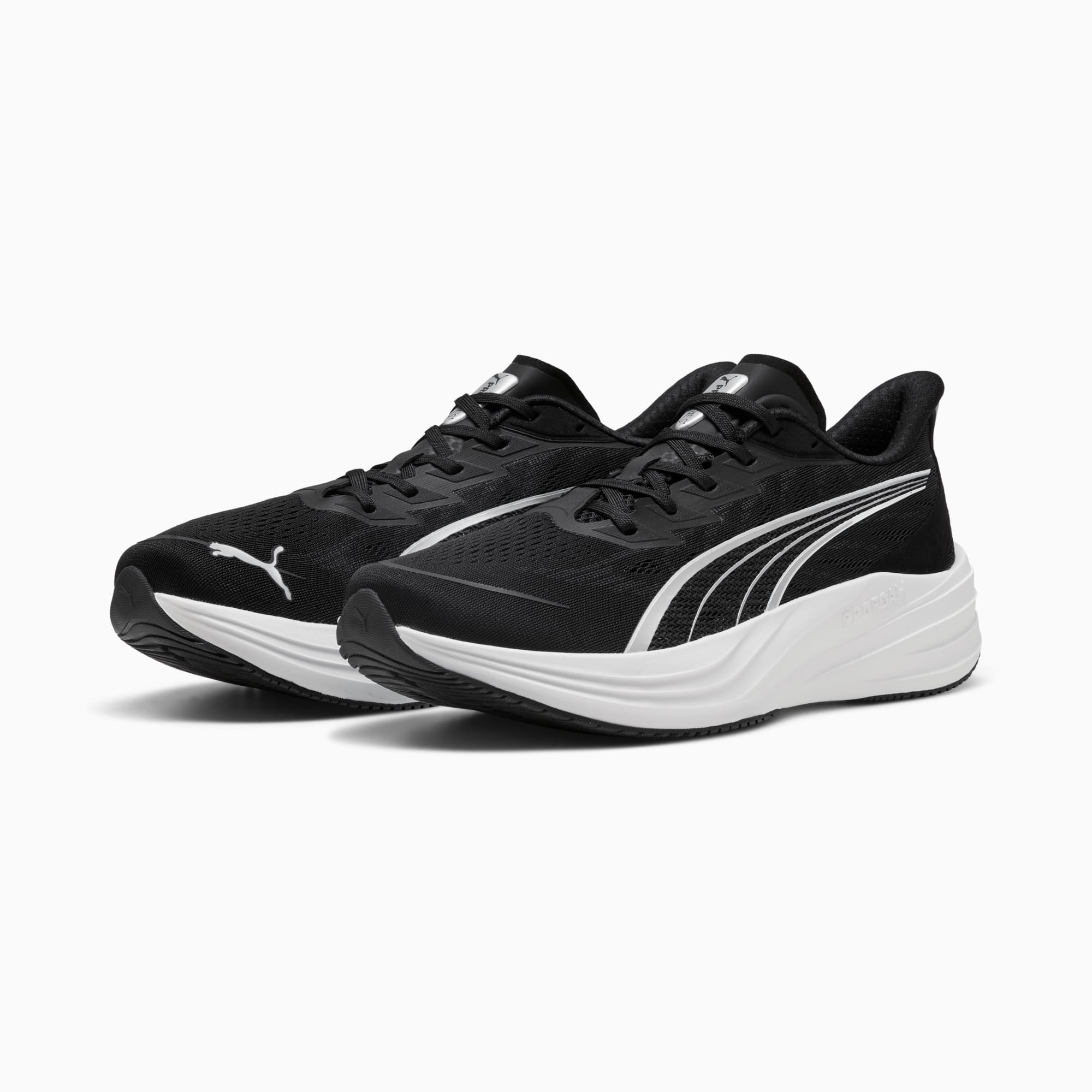 Puma Mens Darter Pro 2 Sneakers In Black & Silver