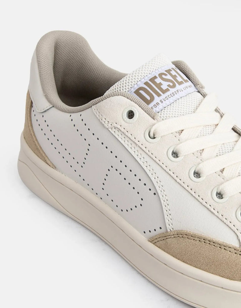 Diesel Mens S-Dakota Low Sneakers In Cream
