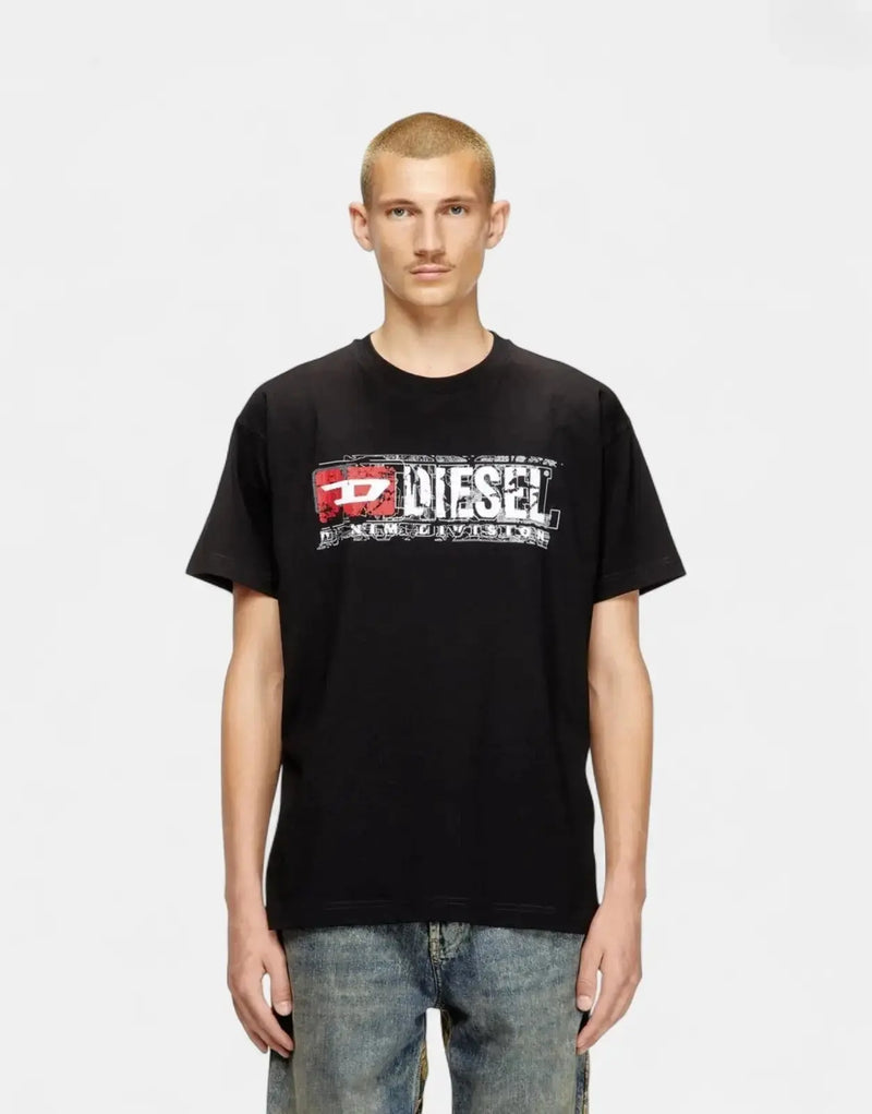 Diesel Mens T-Boxt-T25 Relaxed T-Shirt In Black