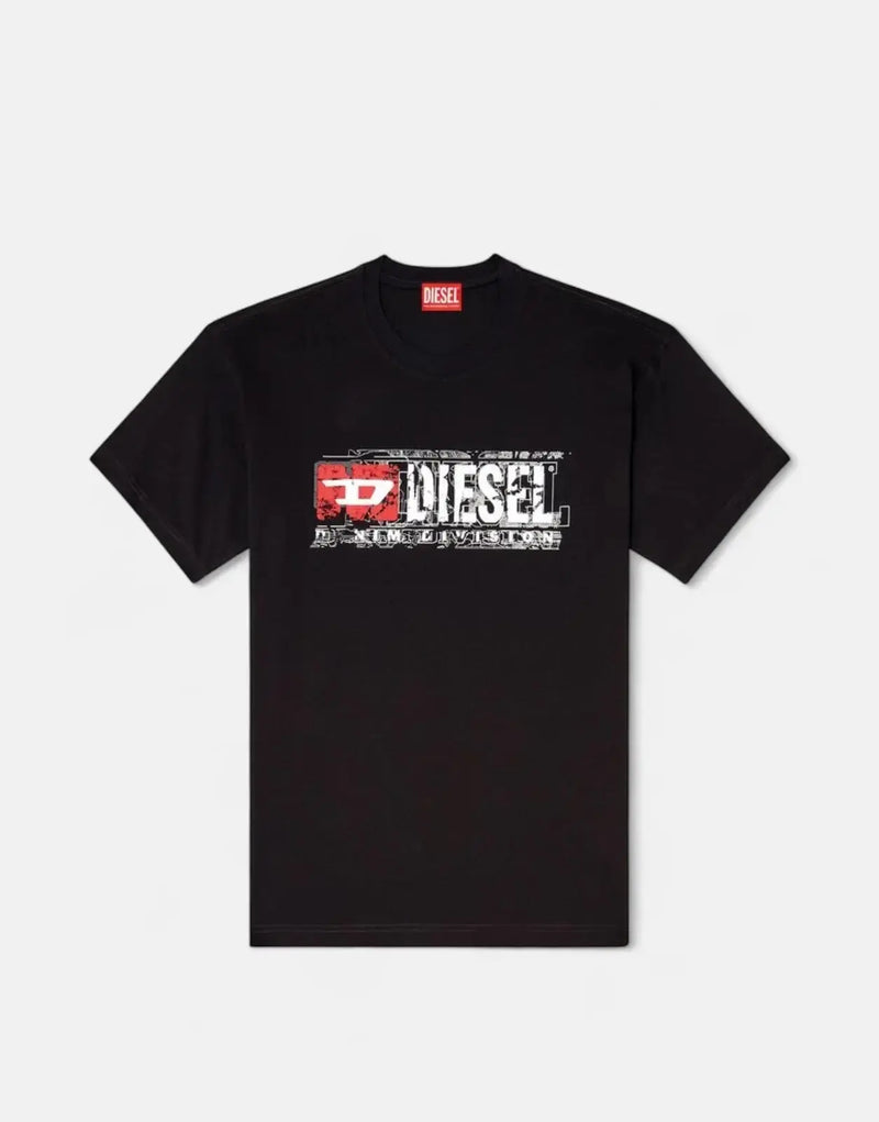 Diesel Mens T-Norm-T6 Regular T-Shirt In Black